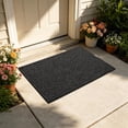 thumbnail image 5 of Cadancy Doormat Woven Texture Non Slip Backing Entryway Rug for Front Door Mudroom Patio Low Profile Absorbent Floor Mat Machine Washable Home Kitchen Accent Carpet Pad, 5 of 8