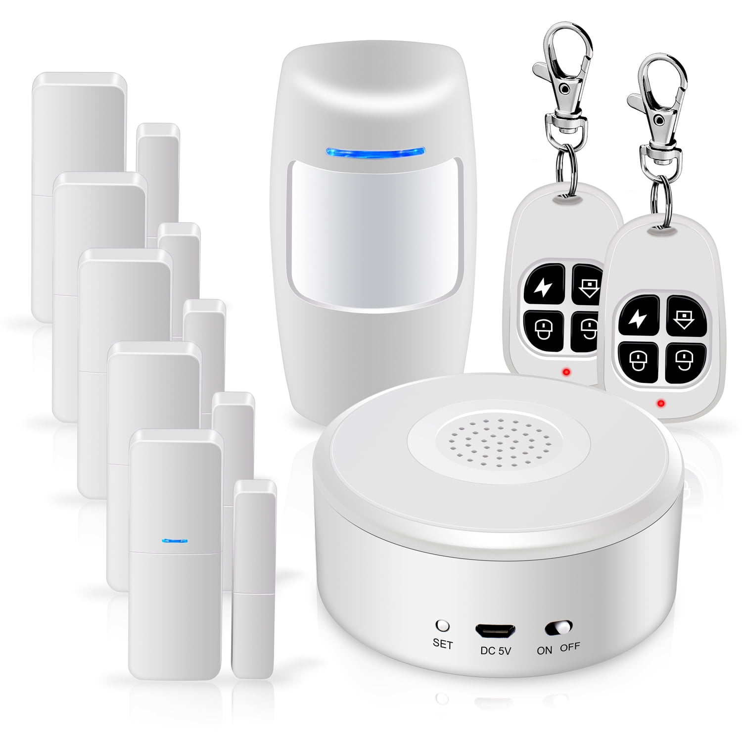 Wireless House Alarm System Smart Door Window Alarm Sensor WiFi Remote Control for Home Security