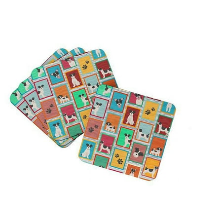 

3.5 x 3.5 in. Unisex Lots of Jack Russell Terrier Foam Coaster - Set of 4