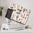 thumbnail image 5 of Sewing Machine Cover with Floral Print, Dustproof Protective Storage Bag for Accessories, Lightweight Organizer for Home Sewing, 5 of 5