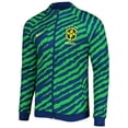 thumbnail image 2 of Men's Nike Blue/Green Brazil National Team 2022 Academy Pro Anthem Performance Raglan Full-Zip Jacket, 2 of 3