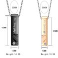 thumbnail image 3 of Collar de acero inoxidable para hombre y mujer, joyería con abalorio de Rosa Negra, su Reina y su rey, regalo de lujo para parejas, 3 of 3