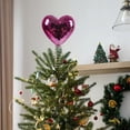 thumbnail image 6 of Easter Savings: Tree Topper Sequin Treetop Glitter Heart Ornament Flash Love Topper Decor 9.06 X 6.69 Inches for Wedding Holiday Metal Ornament Pink, 6 of 7