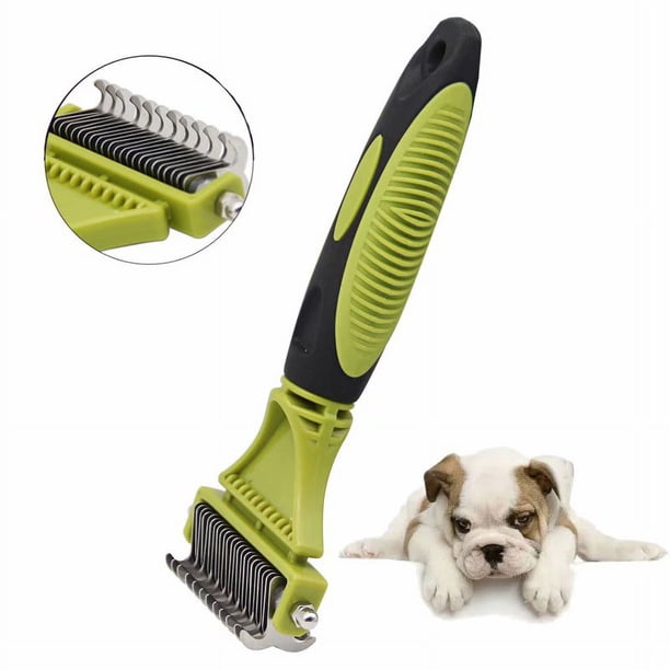 Pecute Cepillo para perros y gatos, peine profesional para desenredar perros y cepillo para perros de pelo largo, rastrillo de aseo para perros y gatos que reduce eficazmente la pérdida de cabello hasta en un 95% Sailing Electrónica