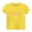 Yellow, variant on Ahuyic Kids Summer Short Sleeve Tops,Summer Casual Tops for Kids,Girls' Fashion Casual Letter Printed Round Neck Short Sleeve Top
