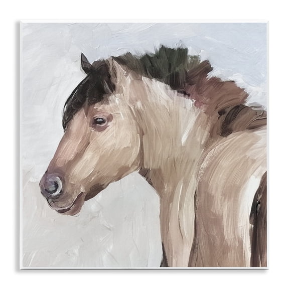 Stupell Industries Dry Creek Horse Portrait Wall Plaque Art design by Errico & Slyp, 12 x 12