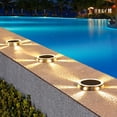 thumbnail image 1 of Feltree Solar Ground Spotlight with High-Brightness LED Beads, In-Ground IP65 Waterproof Landscape Lighting for Garden Pathways Auto on at Dusk, 1 of 8