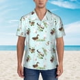 thumbnail image 2 of Fotbe Duck Animals Farm Camisa Hawaiana para Hombre Unisex – Camisa Casual de Verano con Botones de Manga Corta de Algodón y Lino,Large, 2 of 7