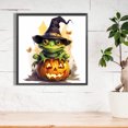 thumbnail image 3 of 5D DIY completo redondo taladro diamante pintura Halloween calabaza rana kit decoración del hogar JShteea El nuevo, 3 of 9