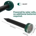 thumbnail image 2 of Paquete de 4 repelente de ratones solar ultrasónico repelente de ratones trampa solar inteligente para ratones que combina cargador solar impermeable y acústico para jardín al aire libre esquí esquí Gafas de esquí, 2 of 5