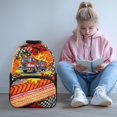 thumbnail image 3 of POLERO Fire Truck Graffiti Design 17 Inch Backpack for Kids, Polyester Large Capacity Front Zipper Pocket School Backpack for Work, 3 of 10