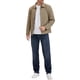 thumbnail image 2 of CHAQUETA CASUAL CON FORRO DE LARGO MANGA Y SOLAPA PARA HOMBRE INSPIRAR CHIC, COLOR SÓLIDO, CIERRE COMPLETO, TALLA XL, CAQUI, 2 of 6