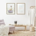 thumbnail image 6 of Kate and Laurel Sylvie Giraffe In Spring Bath Framed Canvas Wall Art by Amy Peterson Art Studio, 18x24 Natural, Whimsical Animal Art for Wall, 6 of 6