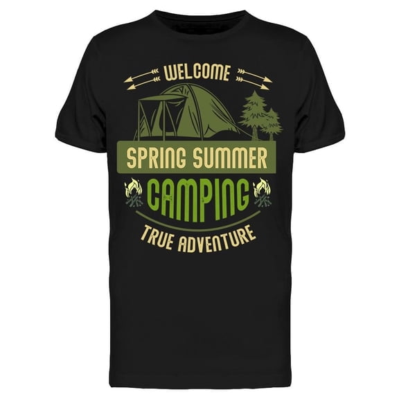 Spring Summer Camping Tee Men's -Image by Shutterstock
