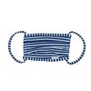 Flap Happy- Face Mask Reusable - Kids Face Mask - Navy Preppy Stripe - Comfortable & Cute - Flexible Smooth StretchyEarloops - Light, Gentle, and Airy - Anti-Wrinkle - for All Day Usage - Flap Happy
