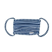 Flap Happy- Face Mask Reusable - Kids Face Mask - Navy Preppy Stripe - Comfortable & Cute - Flexible Smooth StretchyEarloops - Light, Gentle, and Airy - Anti-Wrinkle - for All Day Usage - Flap Happy