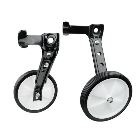 yotijay Bike Training Wheel Kit Heavy Duty Training Wheels with Brackets Adjustable Bike Black