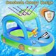 thumbnail image 2 of Baby Inflatable Pool Float With Canopy, Car Shaped Swim Float Boat For Infant Toddler Kids, 2 of 5