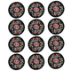 thumbnail image 1 of Posavasos de tela con bordado floral para bebidas, diseño étnico vintage, 1 of 5