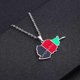 thumbnail image 2 of 1pcs Fashionable ethnic style jewelry, Afghanistan map pendant necklace, dripping geometric stainless steel for men and women pendant, 2 of 2