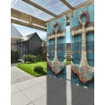 thumbnail image 3 of nqOlkjepod Outdoor Curtains for Patio Waterproof, Retro Anchor Outdoor Privacy Panels Grommet, Vintage Nautical Navy Blue Brown Wooden Blackout Outside Curtains for Porch/Cabana 54"x84", 2 Panels, 3 of 8
