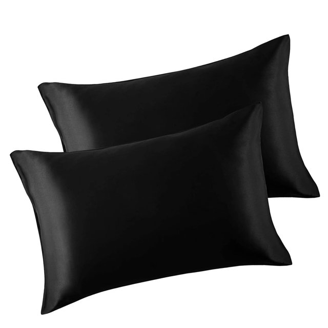 Kearding 2 uds funda de almohada de satén de seda Artificial funda de almohada para dormir en el hogar Juegos de cama cuatro Kearding HA003600-04