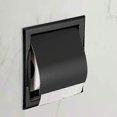 thumbnail image 1 of Porte-rouleau de Toilette en Acier Inoxydable Encastré Noir Mat, 1 of 4