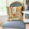 thumbnail image 6 of Fall Pillow Covers 18x18 Inch Set of 4 White Pumpkin Burgundy Floral Hey There Pumpkin Autumn Harvest Orange Outdoor Farmhouse Decorations Decorative Pillows Cases for Home Couch Porch Decor, 6 of 6