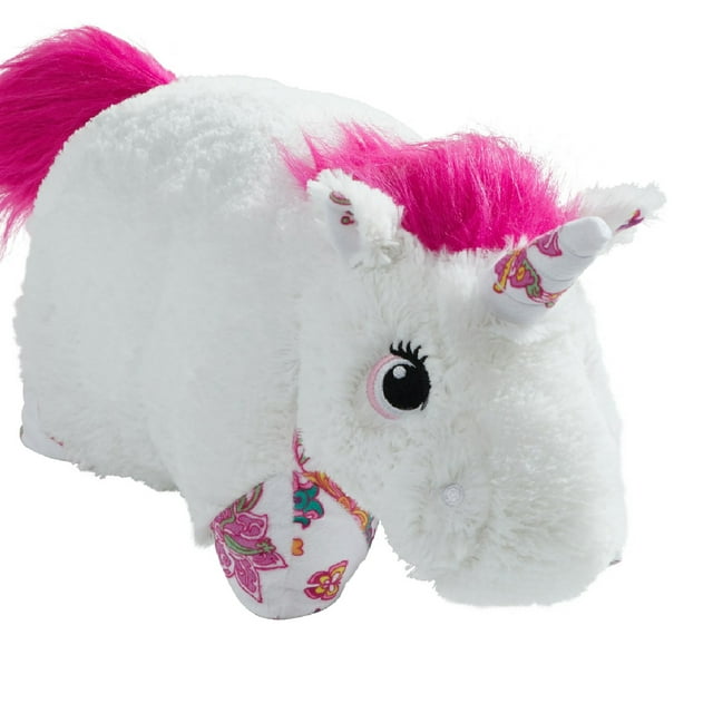 Pillow Pets 18" White Unicorn Stuffed Animal Plush Toy Pillow Pet
