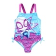 thumbnail image 3 of Marvel Spider-Gwen Ghost Spider UPF 50+ One Piece Swimsuit Bathing Suit with Towel (Girls), 2 Piece Set, Sizes 2T-7, 3 of 3