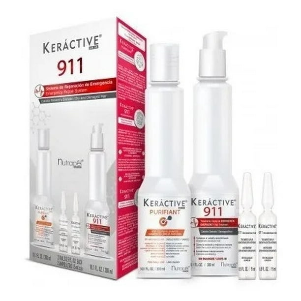 Nutrapel Keractive Tratamiento Integral 911 Kit Reparacion NUTRAPEL Reestructurante