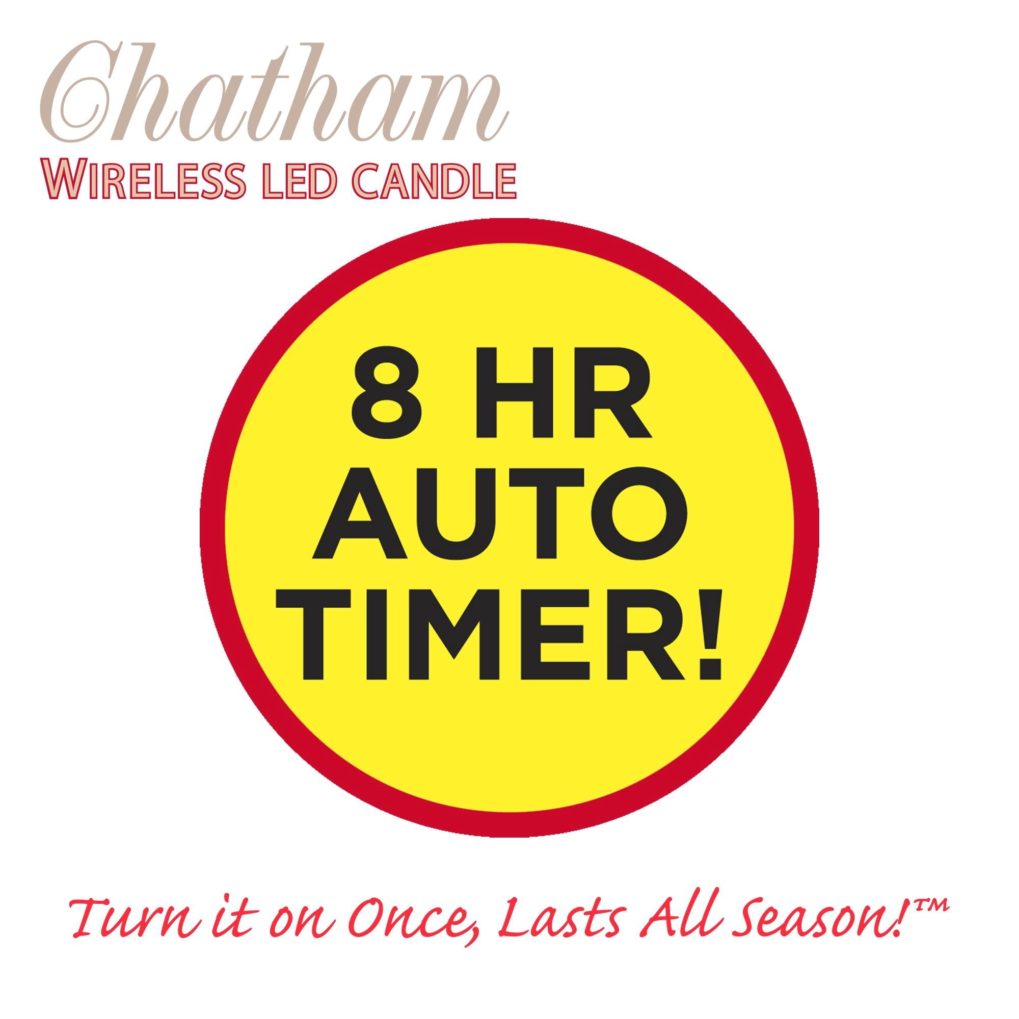 Brite Star Battery Operated 9-inch LED Candles - 6 Count Flickering Flameless Candles with Timer - Perfect for Home Décor