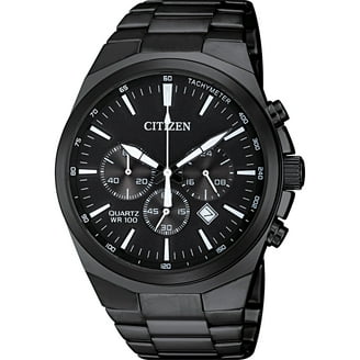 Citizen Eco-Drive Chronograph Black Dial Men's Watch AT2396-86E