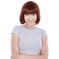 Short Brown Bob Wig for Women – Synthetic Halloween & Cosplay Costume Wig