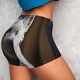 thumbnail image 3 of Picia Dog Wrapped in Towel 1 Printed Workout Shorts for Women Seamless Scrunch Butt Lifting High Waisted Yoga Gym Booty Running Moisture-wicking Short Pants-, 3 of 9