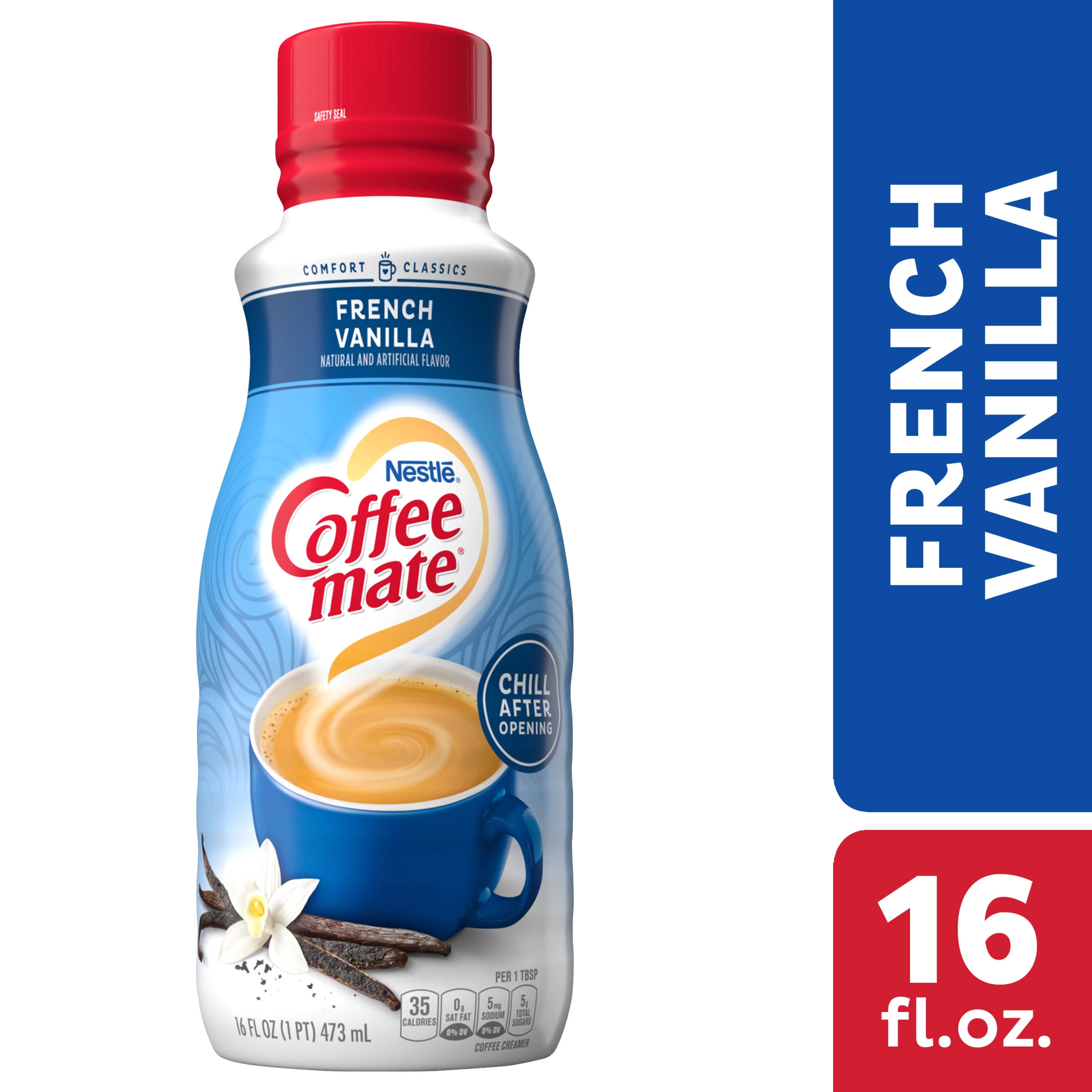 Nestle Coffee Mate French Vanilla Liquid Coffee Creamer, 16 Fl Oz ...