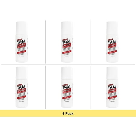 Thai Deodorant Roll On, 3 Fl Oz - 6 Pack Bundle