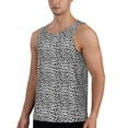 thumbnail image 2 of Daiia Black Leopard Printed Men's Quick Dry Fit Muscle Tank Top Slim-Fit Tank Workout Tank Top Lightweight Sports Tank Top-Large, 2 of 7