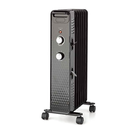 Mainstays 1500W Mechanical Oil Filled Electric Radiator Heater, WSH07O2ABB, (Best Electric Room Heater In India)