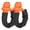Orange, variant on BIMZUC 2Pcs Soft Shackle 35 Tons Breaking Strength Recovery Rope for Truck SUV ATV Red (0.55 inches / 14mm)