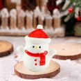 thumbnail image 5 of Mini Christmas Resin Figurines - Styles Include Santa Claus, Snowman, Elks, Perfect Decor for Christmas Trees, Gardens, Snowballs & Parties, Small Cute Holiday Accents, C, 1*0.7*1.2in, 5 of 6