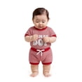 thumbnail image 3 of Tiijoy Baby Boys Outfits Letter Embroidery Short Sleeve T-Shirt Shorts Set, Sizes 0-3 Months, 3 of 3