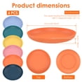 thumbnail image 5 of Evjurcn 6 Pack 8.74 Inches Deep Plastic Plates Unbreakable Dinner Plates Reusable Plastic Dinner Plates Microwave and Dishwasher Safe Dish for Party School Kitchen, 5 of 10