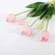 thumbnail image 4 of Flores artificiales LINSIE Tulipanes de látex, 15 unidades, rosa claro, 4 of 7