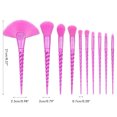 thumbnail image 2 of Juegos De Brochas De Maquillaje De 7/10 Uds., Mango En Espiral, Brocha Suave Para Sombra De Ojos, Herramientas De Belleza Portátiles Para Todo Tipo De Piel Monstrate CE008039-04, 2 of 6