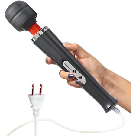 Godewogo 10-Speed High-Power Corded Handheld Massager, Deep Tissue Therapy for Woman, Muscle Pain Relief, Body Soreness Recovery, Powerful Vibration,Black