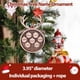 thumbnail image 4 of Adornos navideños personalizados 2023, personalice de 1 a 10 nombres, decoración del árbol de Navidad, nombres grabados con láser, viene con una cuerda (5 nombres, cuerno de ciervo+hojas), 4 of 4