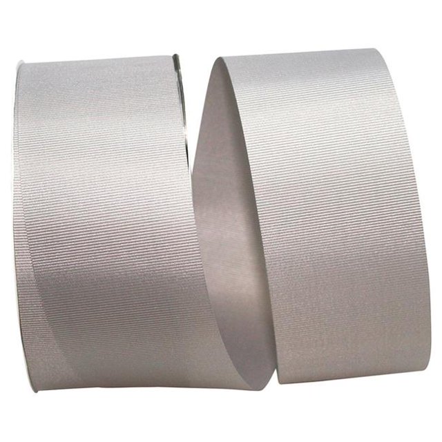 Reliant Ribbon 4600-070-16K 20.25 in. 50 Yards Grosgrain Allure Ribbon, Silver