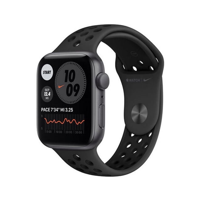 Reloj Apple Watch Nike SE GPS Usado Caja de Aluminio Gris Espacial 44 Mm Correa Deportiva Nike Antracita