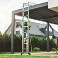 thumbnail image 4 of Gymax 12Ft Folding Step Ladder 7-in-1 Aluminium Alloy Extension Ladder 330 Lbs, 4 of 10